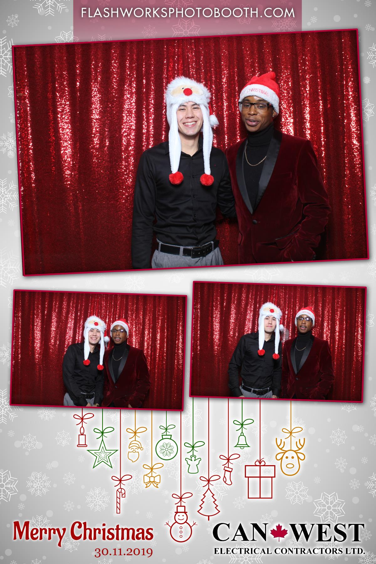 Can West Christmas Party | View more photos from the event at gallery.flashworksphotobooth.com/u/FlashworksPhotoboothInc/Can-West-Christmas-Party